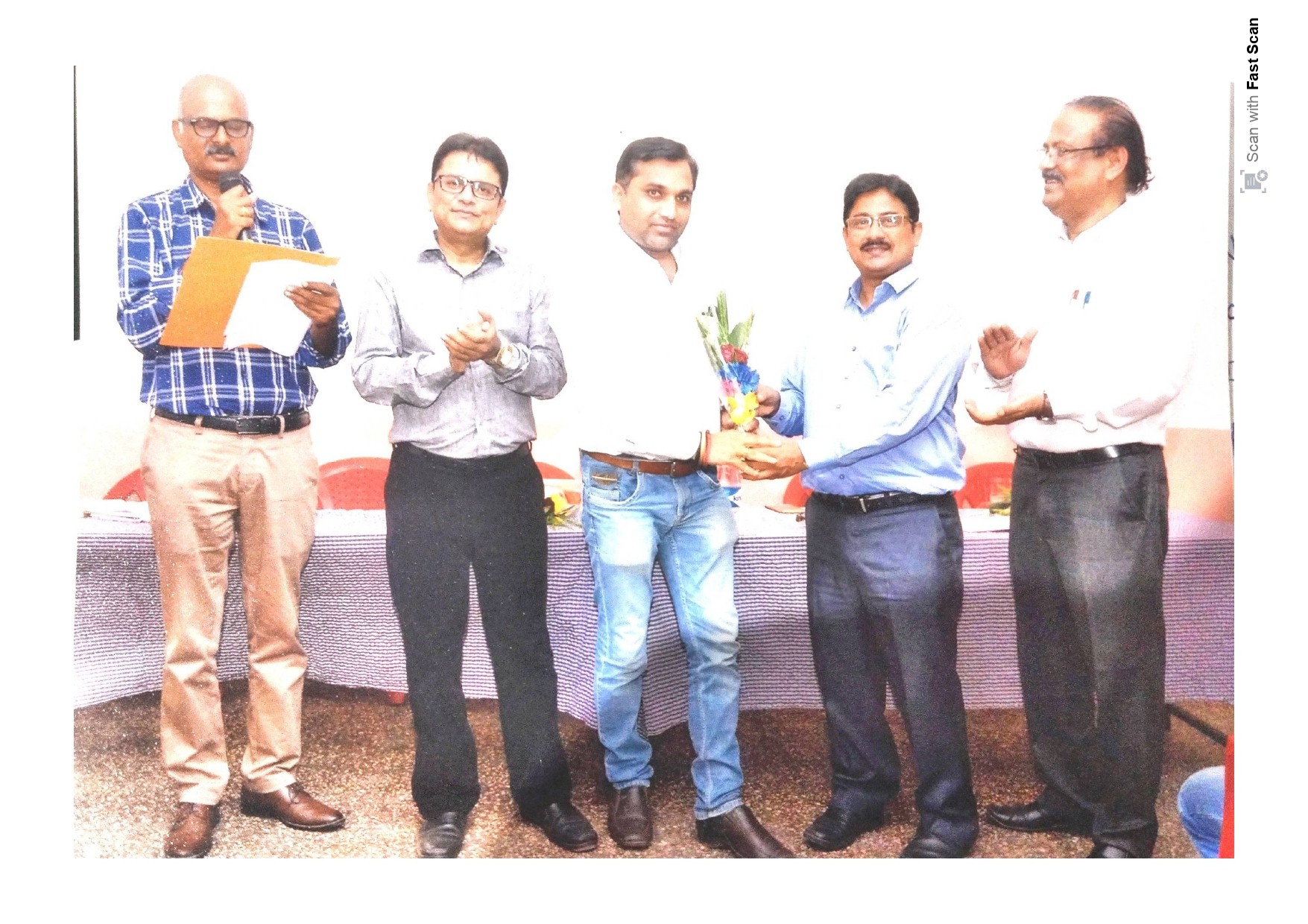 RECEIVED TROPHY FOR BEST PERFORMANCE